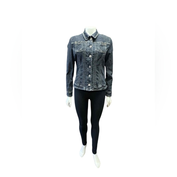 FDJ French Dressing Denim Jean Jacket Size Small EUC - Picture 2 of 10